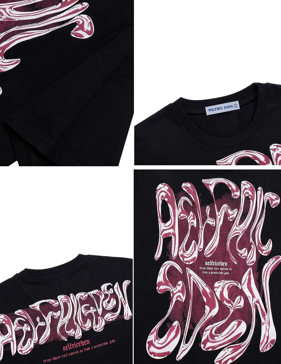 Metalic Graphic Tees Men Y2K Oversized T Shirts Women Vintage Tees Unisex Summer Tops