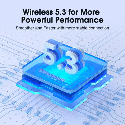 T13 ANC Wireless Earphones Bluetooth 5.3 Active Noise Cancellation Headphones 4 Mics ENC Headset In-Ear Gaming Earbuds