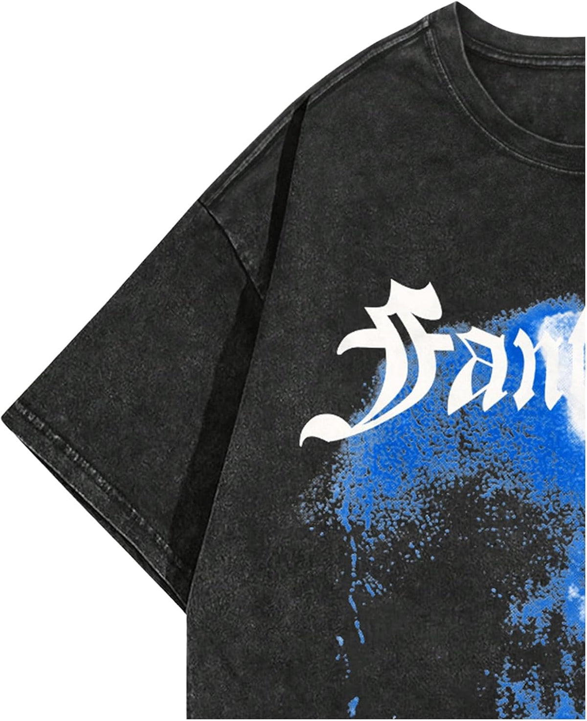 Men'S Letter Graphic T Shirt Short Sleeve round Neck Tee Summer Shirt Streetwear Tops
