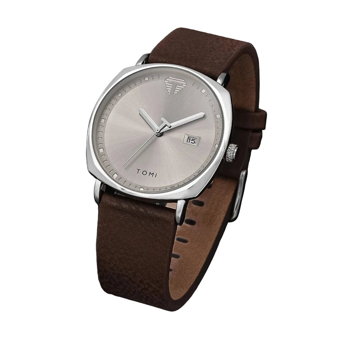 Men'S Watch Minimalist Fashion Sports Watch Calendar Leather Casual Quartz Watch