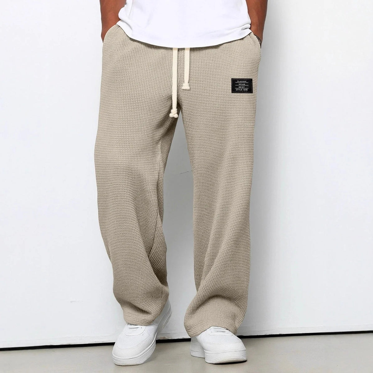 Alejandro™ - Pantalón Ancho Casual Con Cintura Ajustable Y Cordón
