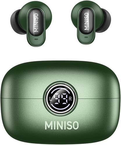 MS105 AI Translation Earbuds Real Time, 165 Language Translator Earbuds, Audifonos Traductores Inglés Español, Bluetooth 6.0 Translator Headphones for Business Travel Language Learning, Green