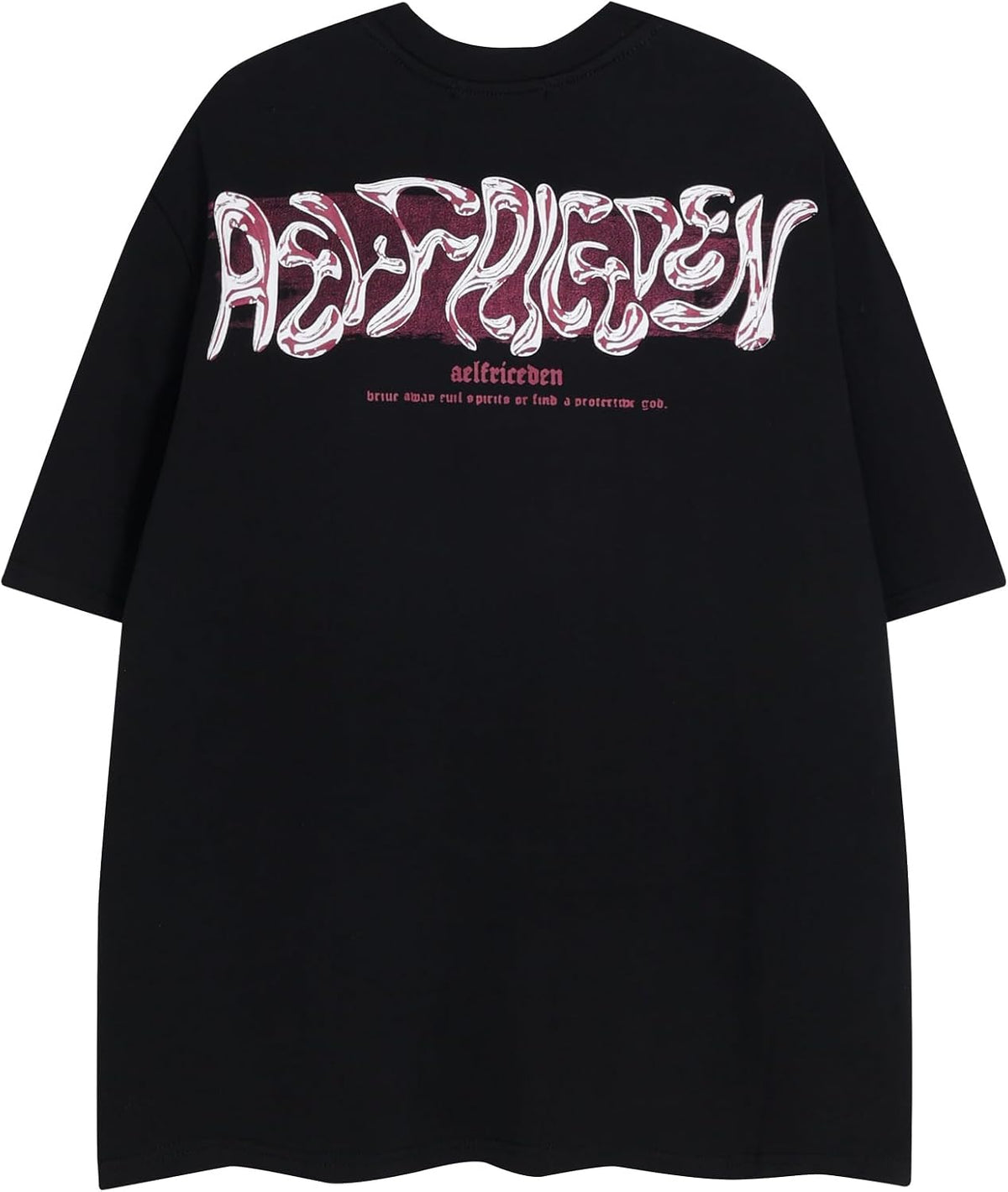 Metalic Graphic Tees Men Y2K Oversized T Shirts Women Vintage Tees Unisex Summer Tops