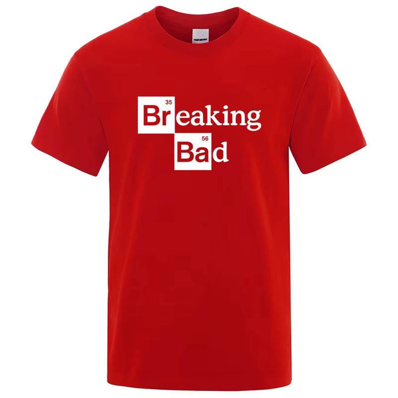 Men'S T-Shirt High Quality Cotton Blend O Neck Heisenberg Men T-Shirt Short Sleeve Casual Breaking Bad Print T Shirt for Men