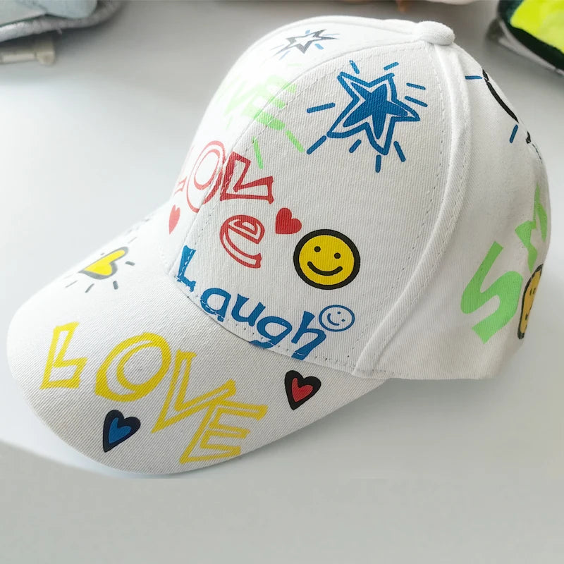 2026 New Fashion Graffiti Printing Baseball Cap Outdoor Cotton Casquatte Hat Men Women Summer Caps Adjustable Letter Cool Gorra