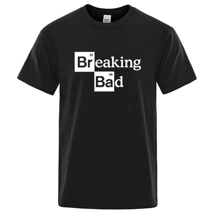 Men'S T-Shirt High Quality Cotton Blend O Neck Heisenberg Men T-Shirt Short Sleeve Casual Breaking Bad Print T Shirt for Men